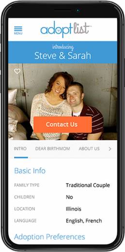 AdoptList Responsive Web Design