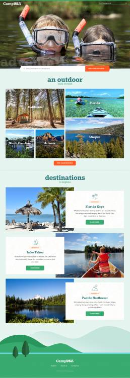 CampUSA Responsive Web Design