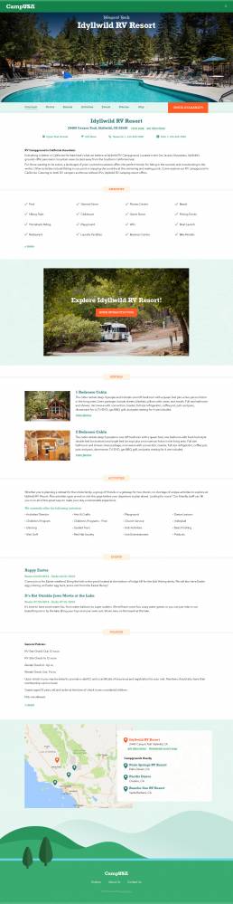 CampUSA Responsive Web Design