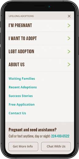 LifeLong Adoptions Responsive Web Design