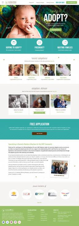 LifeLong Adoptions Responsive Web Design