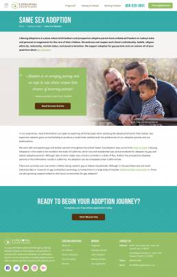 LifeLong Adoptions Responsive Web Design