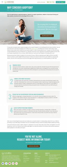 LifeLong Adoptions Responsive Web Design