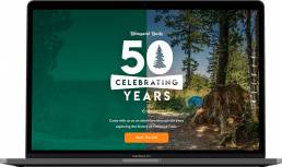 Thousand Trails Anniversary Landing Page Design
