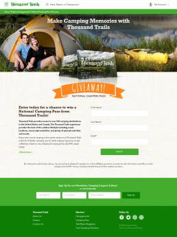 Thousand Trails Responsive Web Design